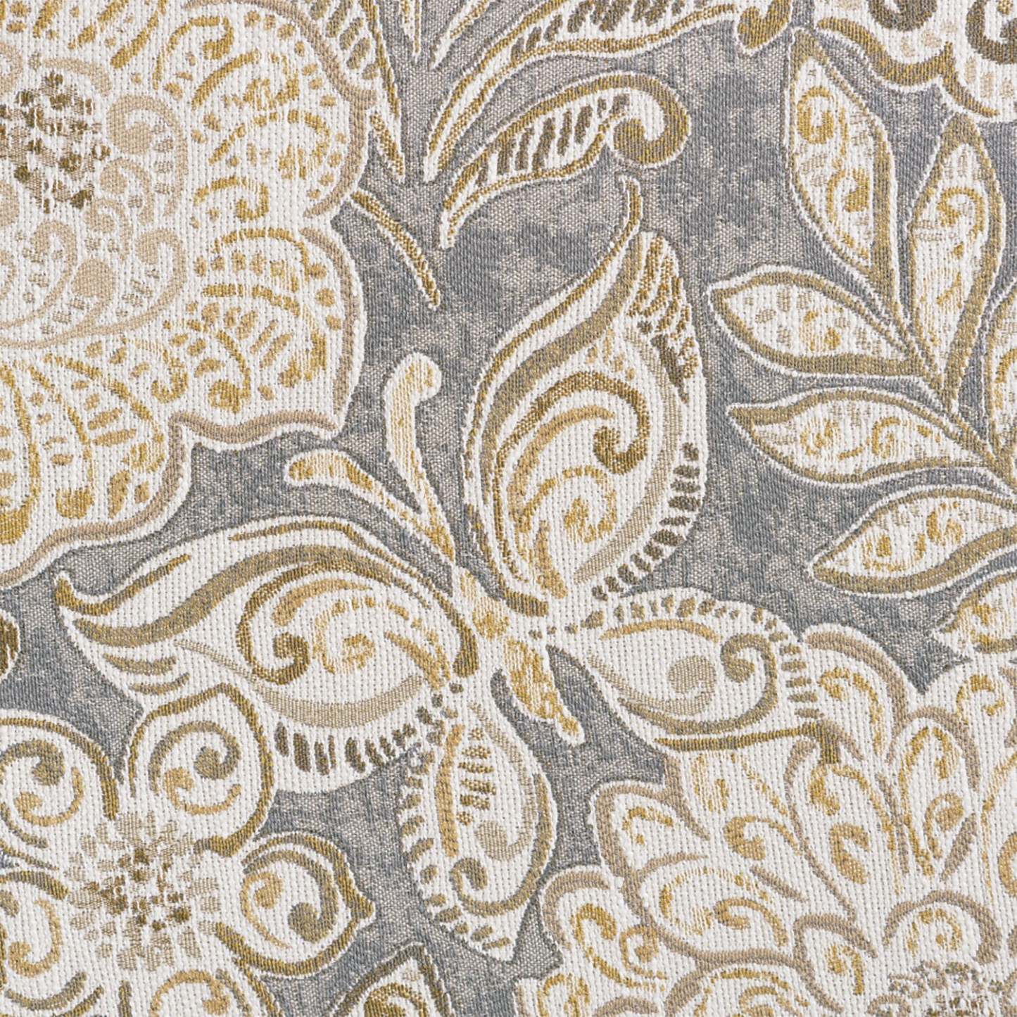 Fauteuil d’appoint Wynn de 33 po fabriqué au Canada en tissu d’apparence lin avec accoudoirs évasés et pattes en bois - floral multicolore