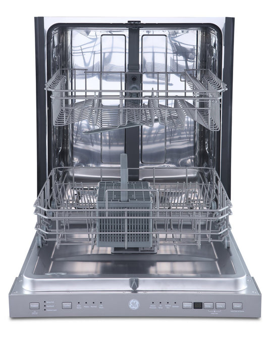 GE 24 52 dBA Built-In Top-Control Dishwasher with Steam Pre-Wash - Stainless - GBP534SSPSS | Lave-vaisselle encastré GE à 52 dBA de 24 po avec commandes sur le dessus et prélavage à la vapeur -…