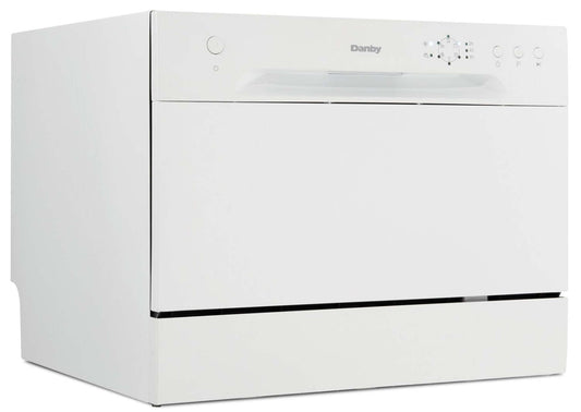 Lave-vaisselle Danby 21,7 52 dBA à commande frontale - Blanc - DDW621WDB | Lave-vaisselle Danby de 21,7 po et de 52 dBA avec commandes à l'avant - blanc - DDW621WDB