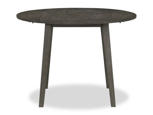 Bryn Drop-Leaf Dining Table, 42 Round - Dark Grey | Table de salle à manger ronde Bryn de 42 po avec abattant - gris foncé