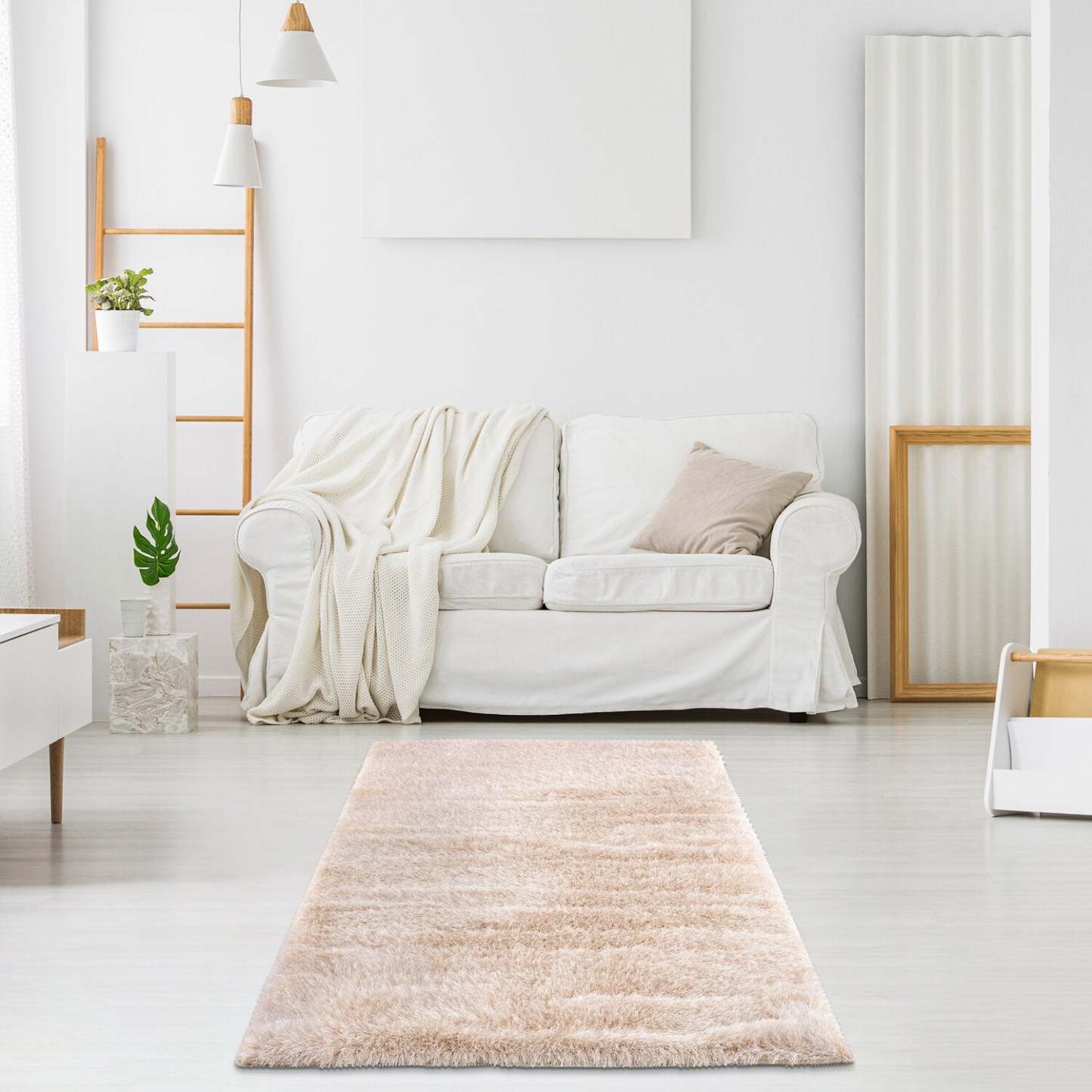 Tapis à poils longs beige Harlow - 7'9 x 9'5 | Tapis à poils long Harlow beige - 7 pi 9 po x 9 pi 5 po | HARLBG08