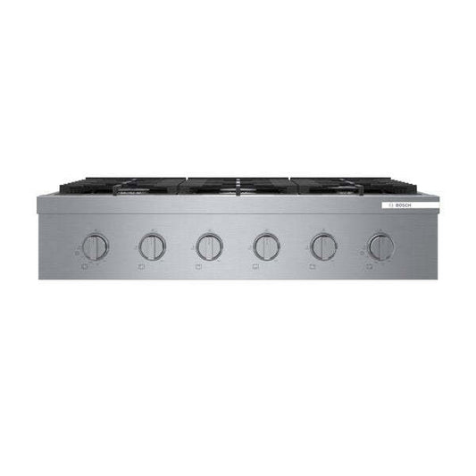 Table de cuisson à gaz à 6 brûleurs Bosch série 800 36 - RGM8658UC | Surface de cuisson à gaz Bosch de série 800 de 36 po à 6 brûleurs– RGM8658UC | RGM8658C