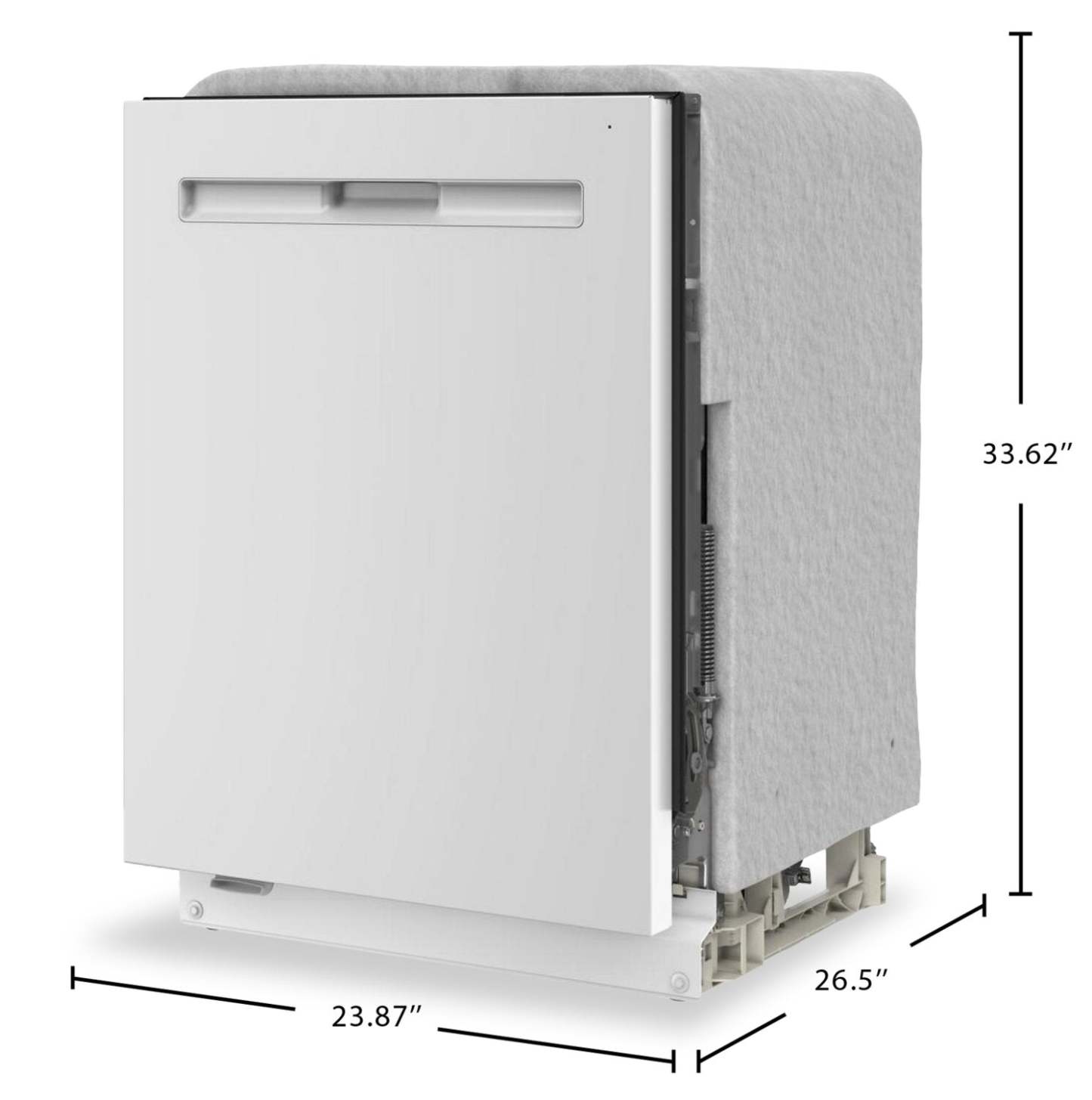 Lave-vaisselle encastré Maytag de 24 po et de 47 dBA avec commandes sur le dessus - blanc - MDPS7024SW