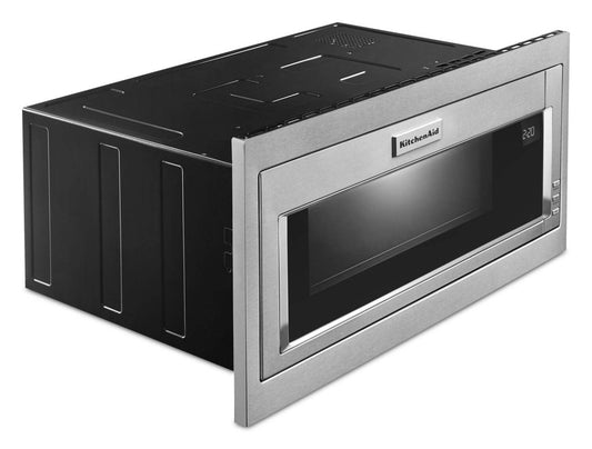 Four à micro-ondes encastré KitchenAid de 1,1 pi3 avec cuisson à 900 W - acier inoxydable - YKMBT501…
