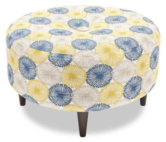 Pouf The Curve 31 en tissu, fabriqué au Canada par Sofa Lab (CURV1159) | Personnalisable