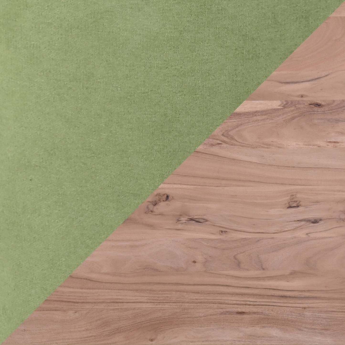 Miya 5pc Dining Set with Table & 4 Chairs, Live Edge, Acacia Wood, Metal, 60W - Moss Green | Ensemble de salle à manger Miya 5 pièces avec table de 60 po et 4 chaises, bordure Live Edge, en bois d'acacia et métal - vert mousse