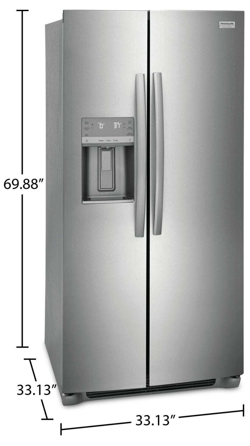 Réfrigérateur Frigidaire Gallery de 22,3 pi³ et de 33 po de profondeur standard à compartiments ju…