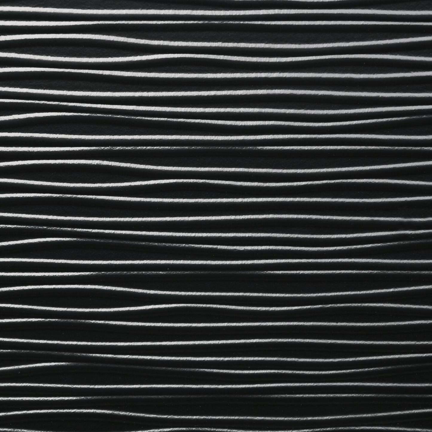 Ensemble de chambre à coucher Atlas 6 pièces avec lit, commode, miroir et table de nuit, style moderne du milieu du 20e siècle, noir - Taille King