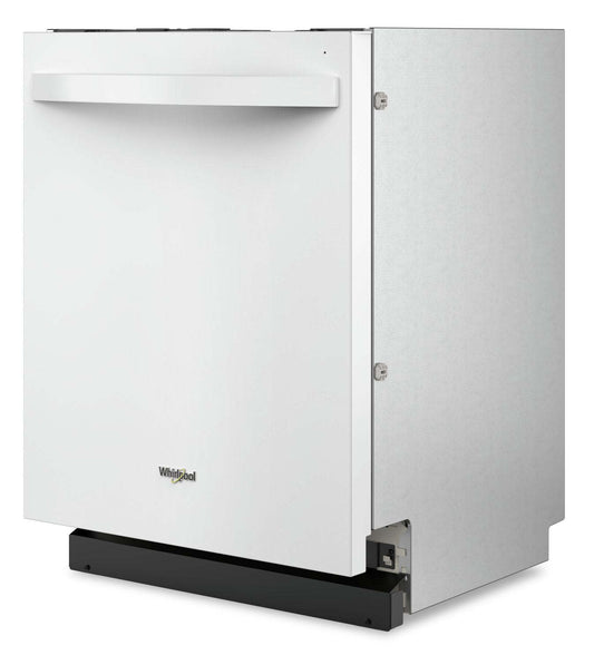 Lave-vaisselle encastré Whirlpool de 24 po et de 44 dBA avec commandes sur le dessus - blanc - WDT550SAPW | Whirlpool 24 44 dBA Built-In Top-Control Dishwasher - White - WDT55…