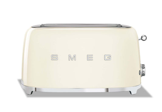 Smeg Grille-pain à fentes longues pour 4 tranches - TSF02CRUS