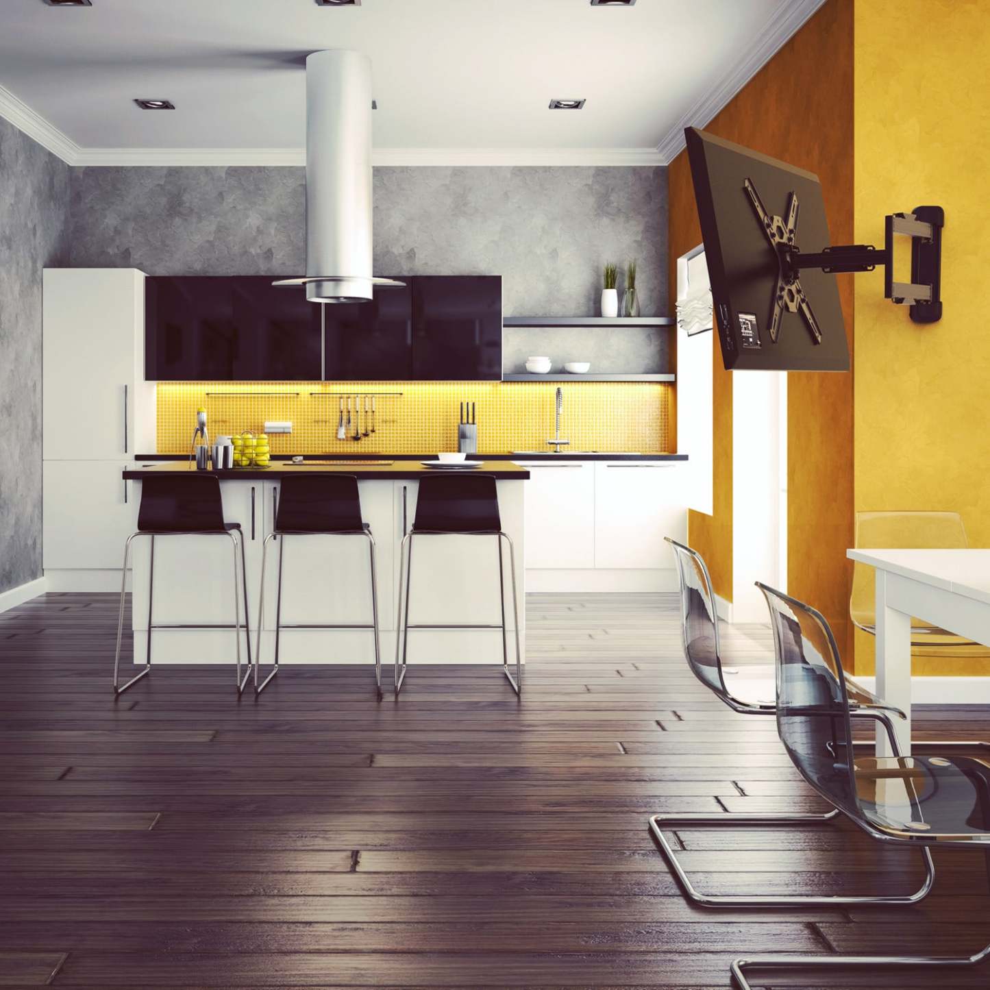 Kanto PS300 Support mural entièrement articulé pour téléviseurs de 25 po à 75 po|Support mural Kanto PS300 entièrement articulé pour téléviseurs de 25 po à 75 po|PS300FMM