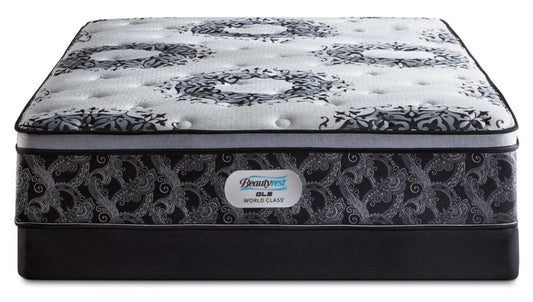 Beautyrest GL5 World Class Axis Euro-Top Firm Queen Mattress Set|Ensemble matelas ferme à Euro-plateau GL5 World Class Axis de Beautyrest pour grand lit