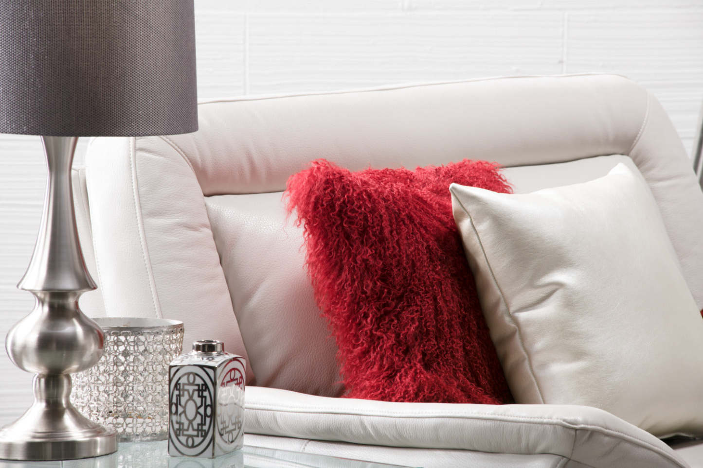 27.25 Lampe de table en nickel brossé|Lampe de table de 27,25 po nickel brossé