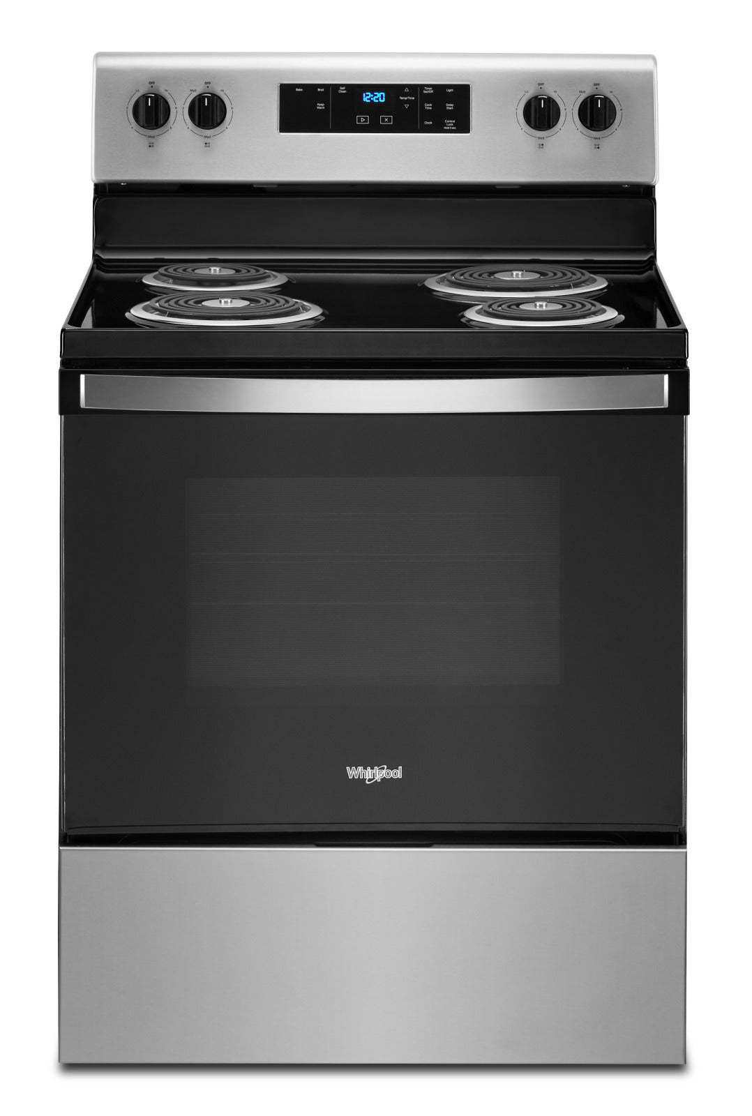 Cuisinière électrique Whirlpool de 4,8 pi³ avec autonettoyage - acier inoxydable - YWFC315S0JS