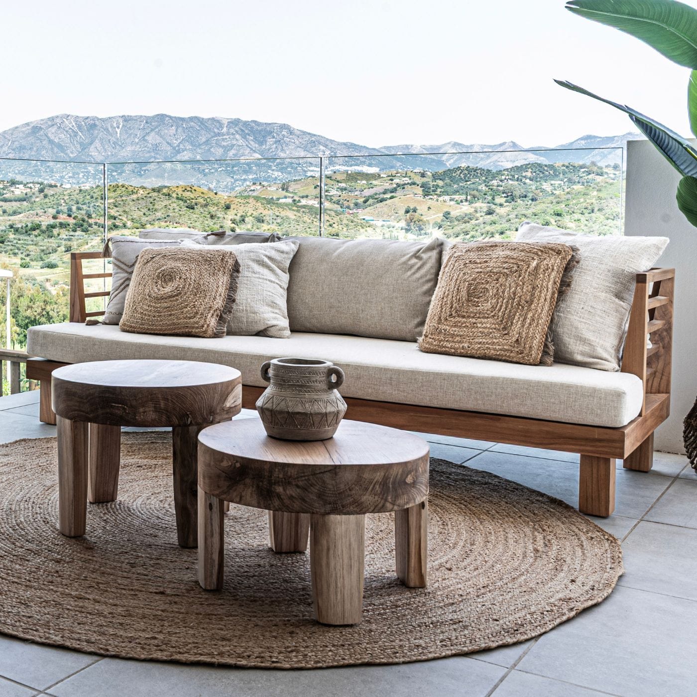 Canapé trois places Amaya | Sable