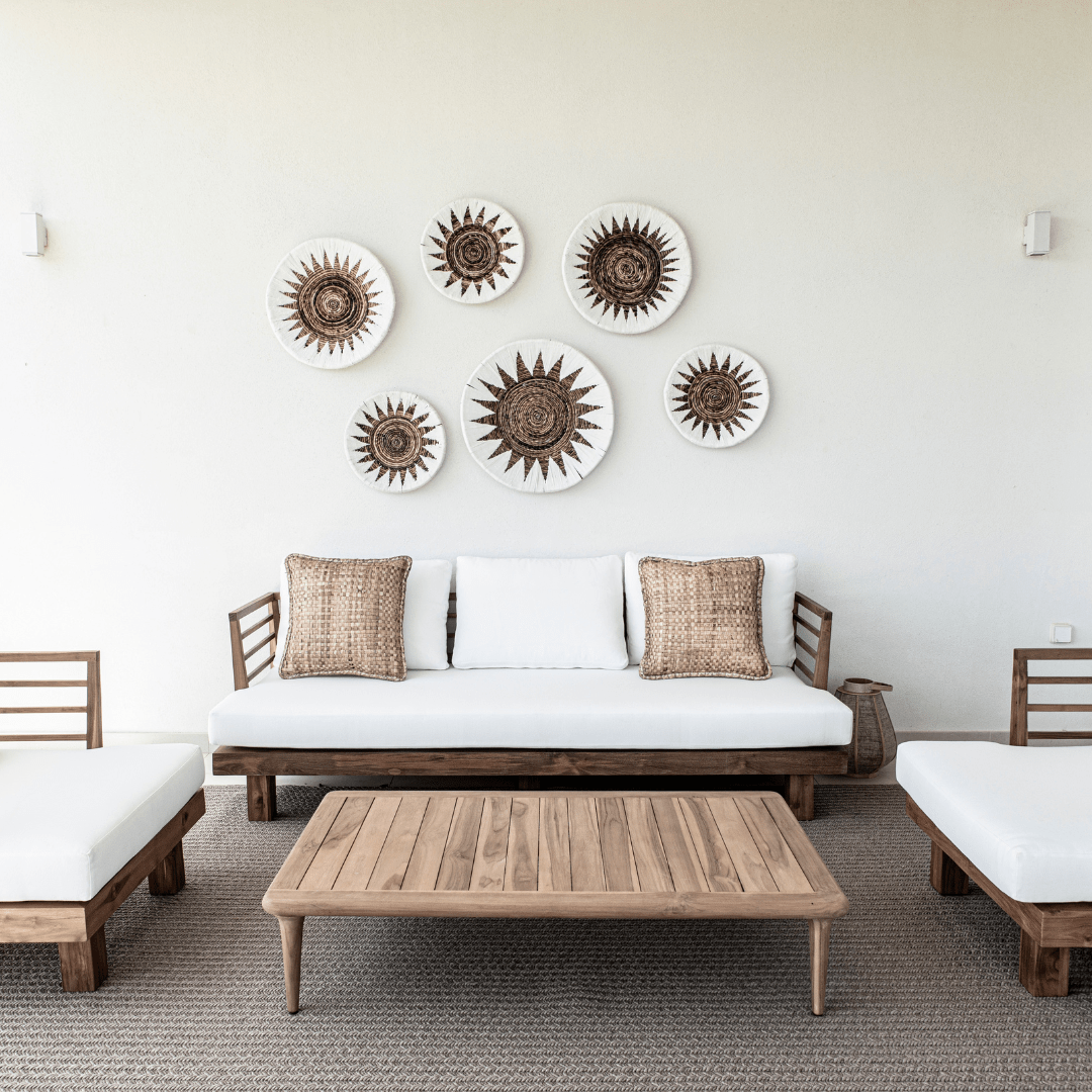 Canapé trois places Amaya | Blanc