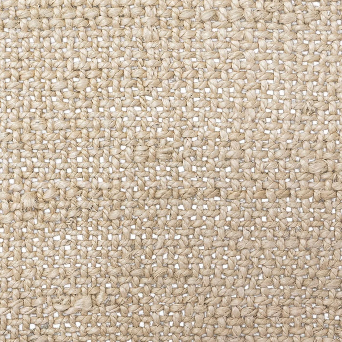 Set de table en jute tressé avec bordure contrastée, naturel clair