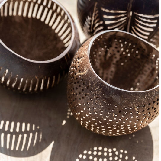 Bougeoir à thé à la noix de coco