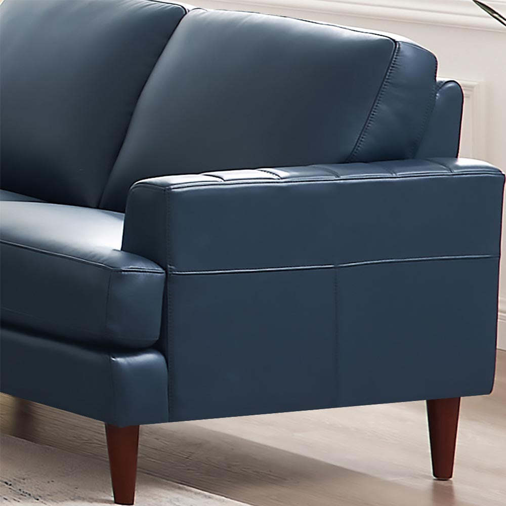 Sofa Cassis de Hydeline en cuir - bleu marine