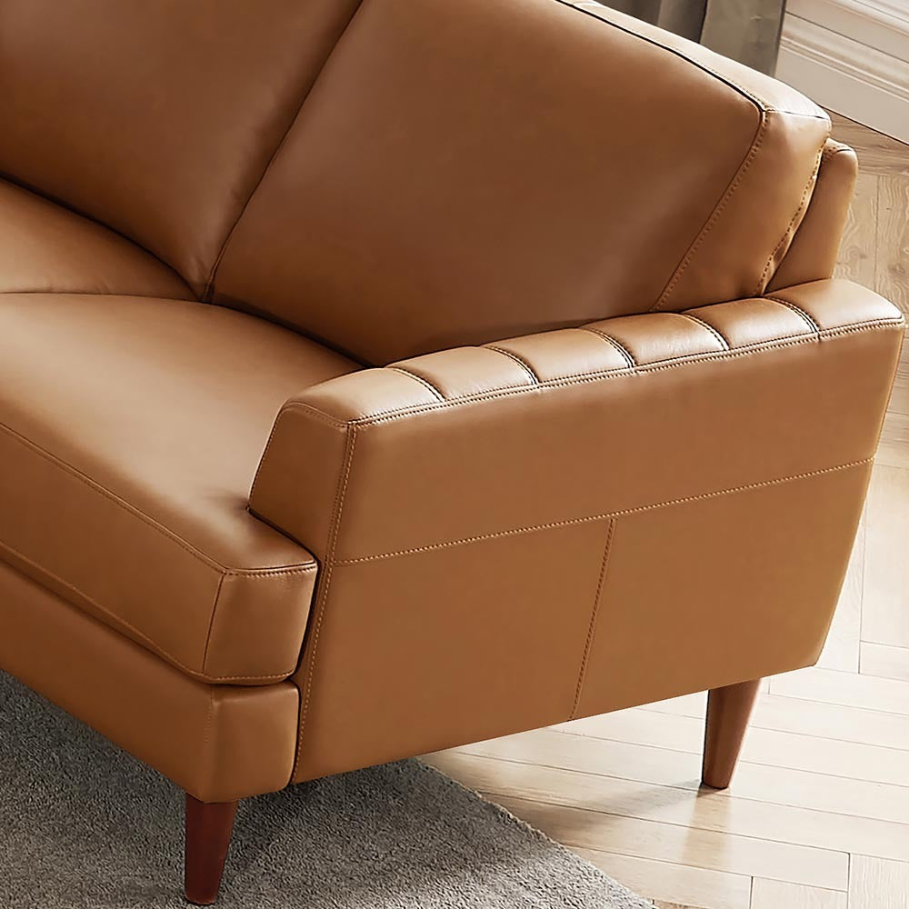 Canapé Cassis de Hydeline en cuir - brun