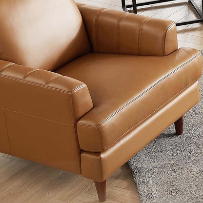 Fauteuil Cassis de Hydeline en cuir - brun