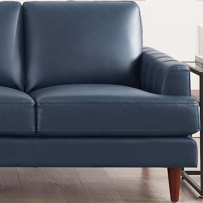 Sofa Cassis de Hydeline en cuir - bleu marine