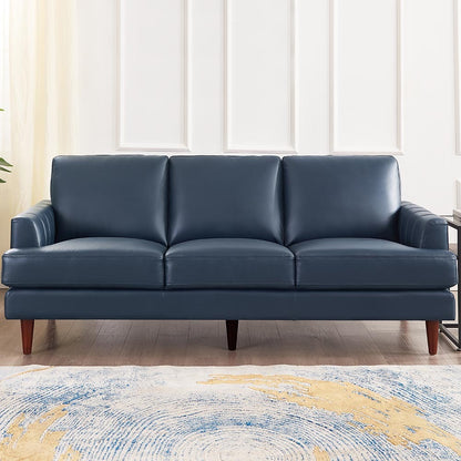 Sofa Cassis de Hydeline en cuir - bleu marine