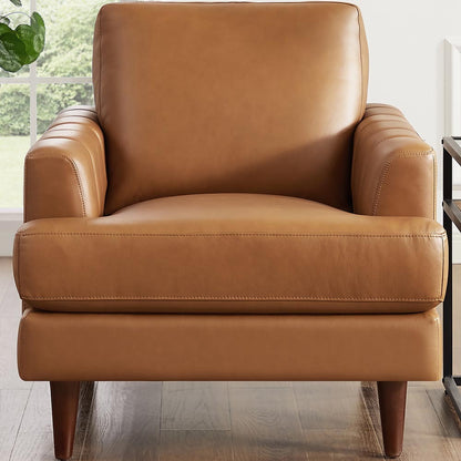 Fauteuil Cassis de Hydeline en cuir - brun