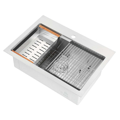 Ancona 28 Drop-In Workstation Kitchen Sink - AN-3127|Évier de cuisine poste de travail encastré Ancona de 28 po - AN-3127|D77GXI7N