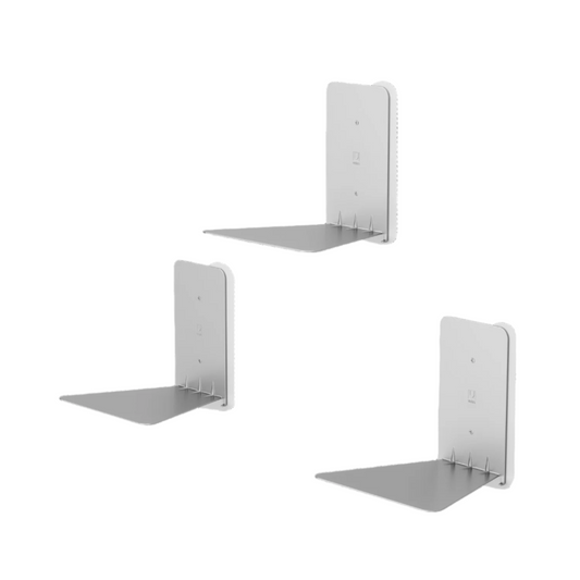 Umbra Small Modern Silver Steel Conceal Shelf - Set of 3|Petite tablette dissimulée moderne en acier argenté de Umbra - ensemble de 3
