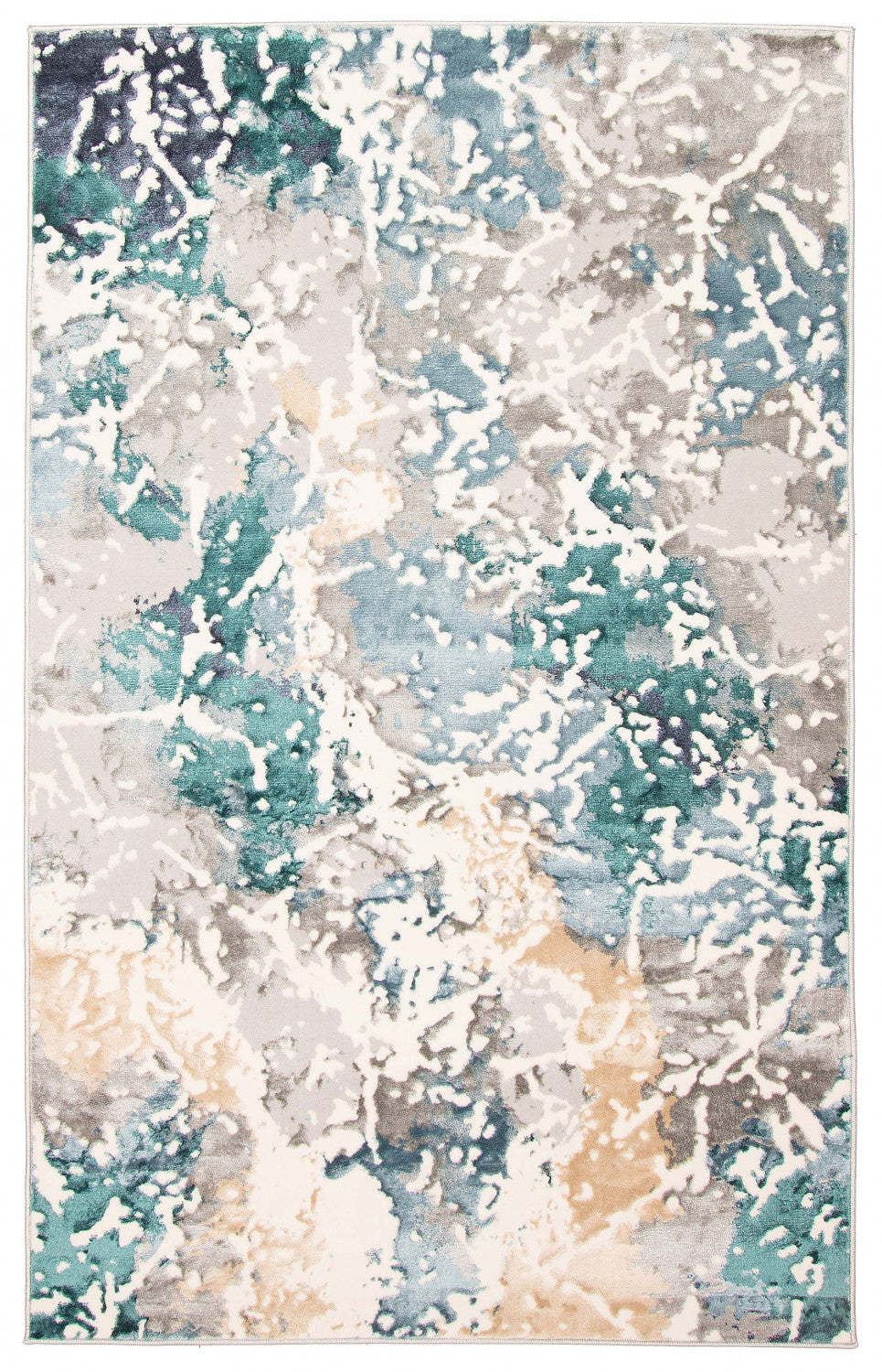 Aura Teal Area Rug - 5'0 x 8'0|Tapis Aura bleu sarcelle - 5 pi 0 po x 8 pi 0 po