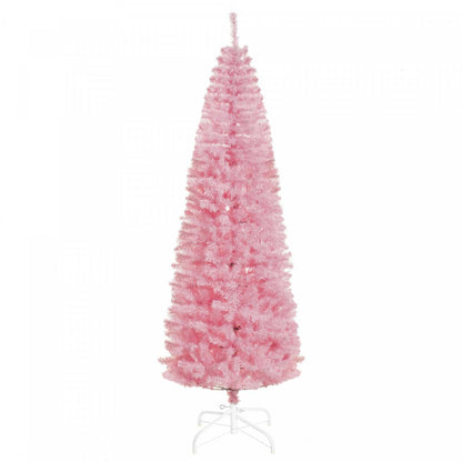 Homcom 7ft Pencil Arbre De Noël Artificiel Avec 818 Branches|Homcom Arbre De Noël Artificiel De 7ft Avec 818 Branches