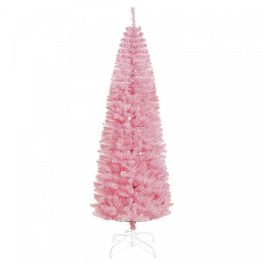 Homcom 7ft Pencil Arbre De Noël Artificiel Avec 818 Branches|Homcom Arbre De Noël Artificiel De 7ft Avec 818 Branches