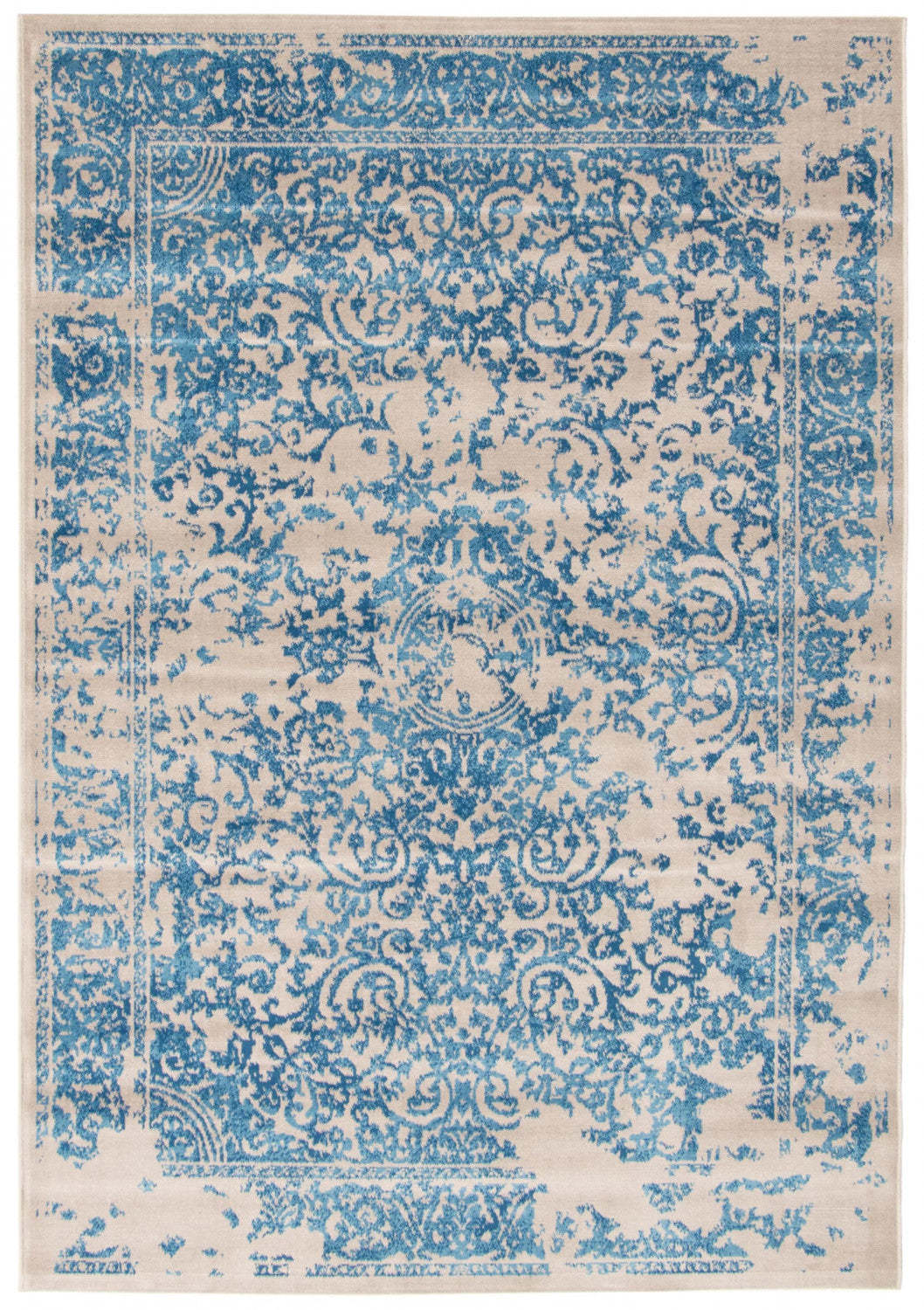 Tapis Corinne Bleu 6'7 x 9'6|Carpette Corinne bleue 6 pi 7 po x 9 pi 6 po|D86F4GRQ