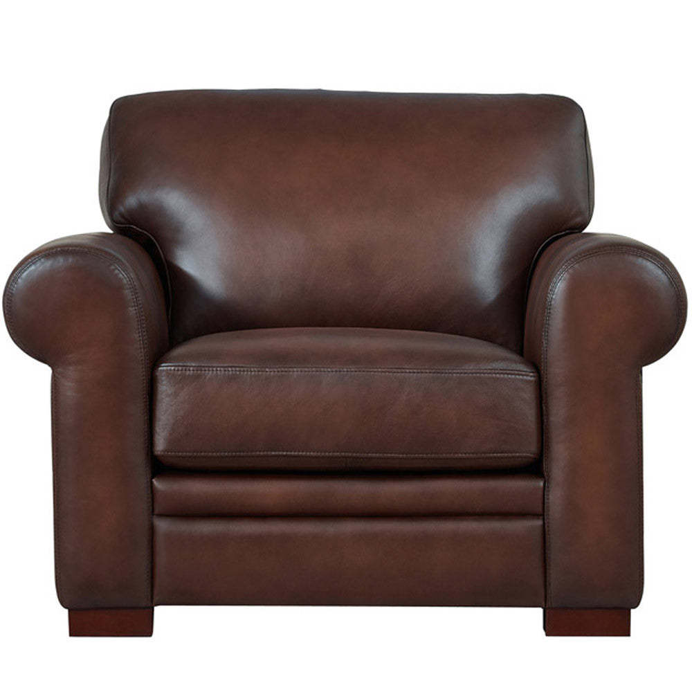 Hydeline Brookfield Fauteuil en cuir – Brun