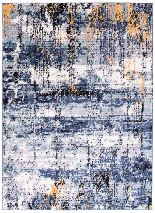 Tapis Paloma Marble Bleu - 120 x 180 cm | Tapis Paloma Marble Bleu - 120 x 180 cm | D86F8KMM