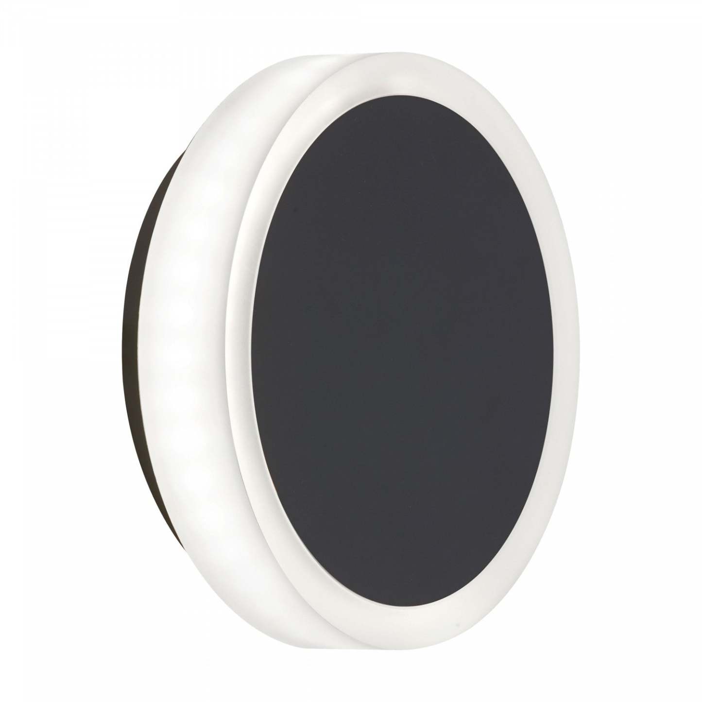 Dainolite Topaz LED Wall Sconce 12w Matte Black Frosted Acrylique Diffuseur Lampe|Applique murale Topaz de Dainolite en acrylique givré qui diffuse la lumière, avec fini noir mat et ampoule à DEL de 12 W