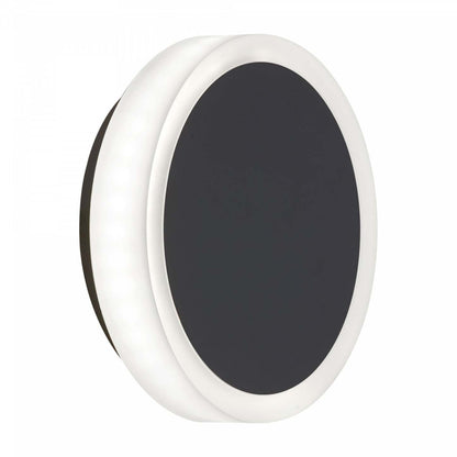 Dainolite Topaz LED Wall Sconce 12w Matte Black Frosted Acrylique Diffuseur Lampe|Applique murale Topaz de Dainolite en acrylique givré qui diffuse la lumière, avec fini noir mat et ampoule à DEL de 12 W
