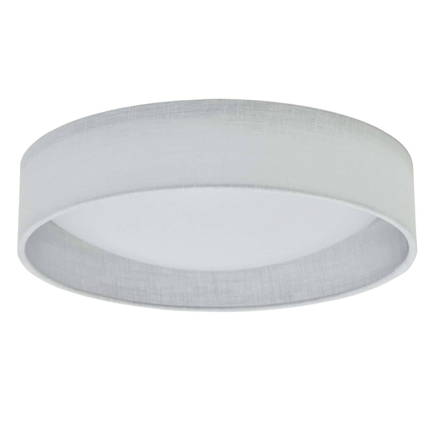 Dainolite Cfled Flush Mount 15 Micro White Shade Lamp|Petit plafonnier affleuré Cfled de Dainolite de 15 po, avec abat-jour blanc