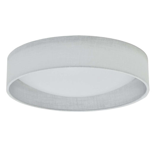 Dainolite Cfled Flush Mount 15 Micro White Shade Lamp|Petit plafonnier affleuré Cfled de Dainolite de 15 po, avec abat-jour blanc