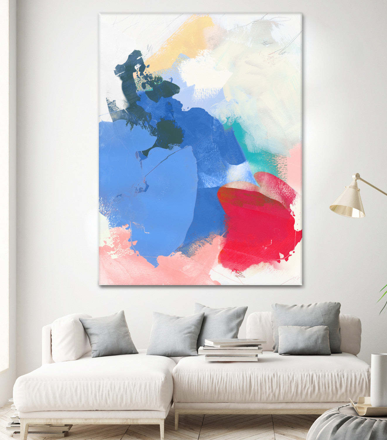 Œuvre d'art murale géante « Sweet Poetry I » 72 x 54