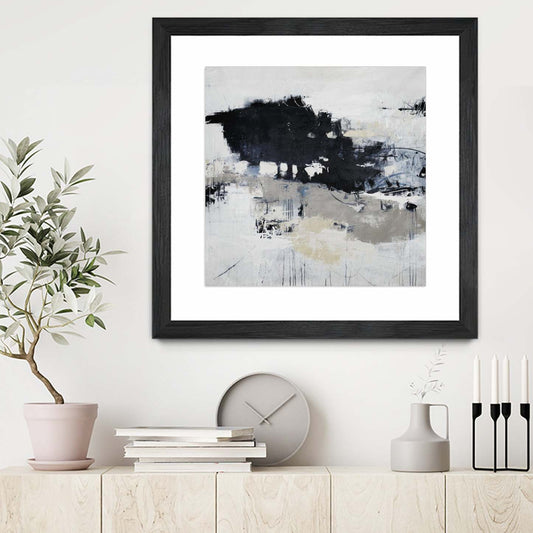 Big Bonanza Matted and Framed Black 36x36 Wall Art|Œuvre d'art murale encadrée noire et mate « Big Bonanza » 36 x 36