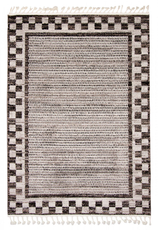 Tapis d'aire Vera Quattro ivoire/gris - 5'2 x 7'5| Carpette Vera Quattro ivoiregrise - 5 pi 2 po x 7 pi 5 po|D86FSI9Y