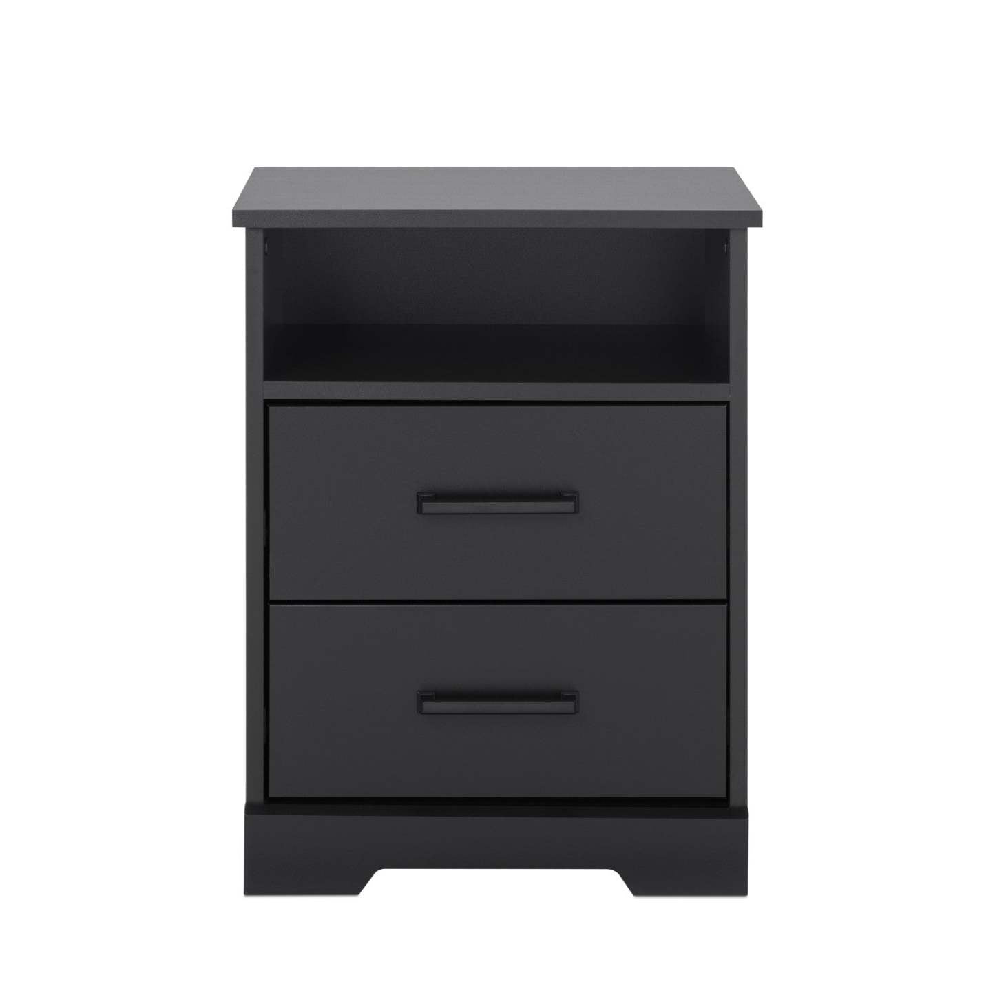 Prepac Rustic Ridge Farmhouse 2-Drawer Nightstand - Black|Table de nuit champêtre Rustic Ridge de Prepac à 2 tiroirs - noire