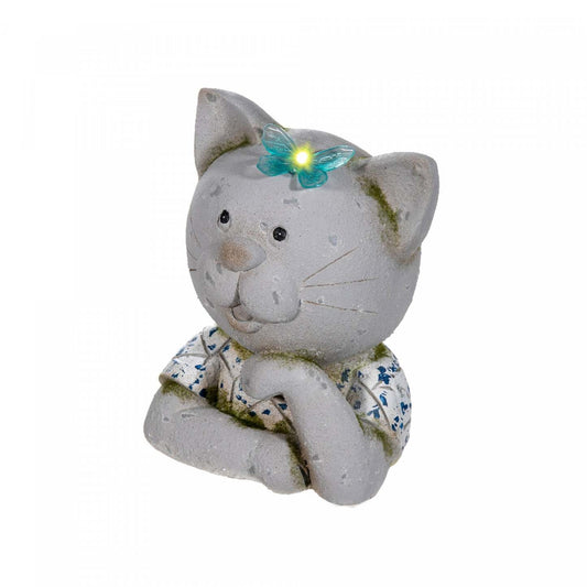 Mango Solar Power Outdoor Figurine Cat Figure|Figurine solaire en oxyde de magnésium pour l'extérieur représentant un chat