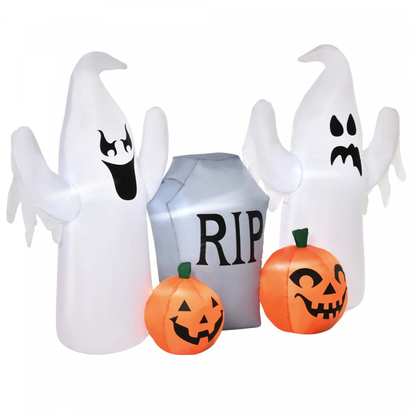 Homcom 4ft White Ghost Gonflable Halloween Décoration|Homcom Fantôme Gonflable Blanc de Halloween
