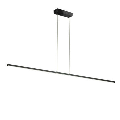 Dainolite Array LED Horizontal Pendant 30w 36 Matte Black Finish White Acrylique Diffuseur Lampe|Luminaire suspendu horizontal Array de Dainolite de 36 po en acrylique blanc qui diffuse la lumière, avec fini noir mat et ampoule à DEL de 30 W