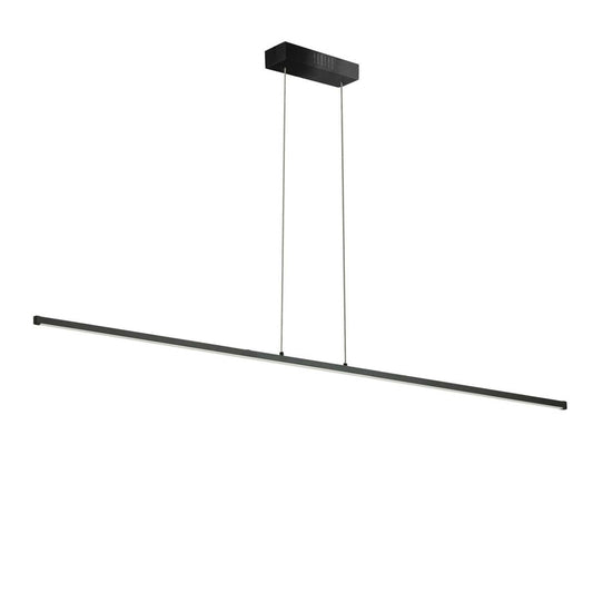 Dainolite Array LED Horizontal Pendant 30w 36 Matte Black Finish White Acrylique Diffuseur Lampe|Luminaire suspendu horizontal Array de Dainolite de 36 po en acrylique blanc qui diffuse la lumière, avec fini noir mat et ampoule à DEL de 30 W