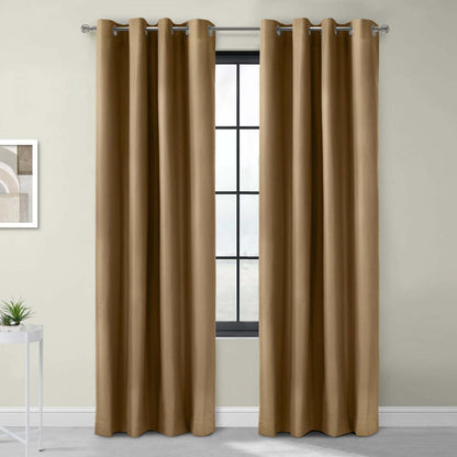 Thermaplus Alpine Sand Blackout Grommet Curtain Panel - 52 x 84|Panneau de rideau occultant à œillets Alpin Sable de Thermaplus - 52 x 84