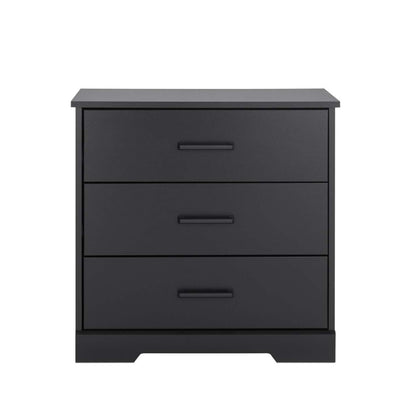 Prepac Rustic Ridge Farmhouse 3-Drawer Nightstand - Black|Table de nuit champêtre Rustic Ridge de Prepac à 3 tiroirs - noire